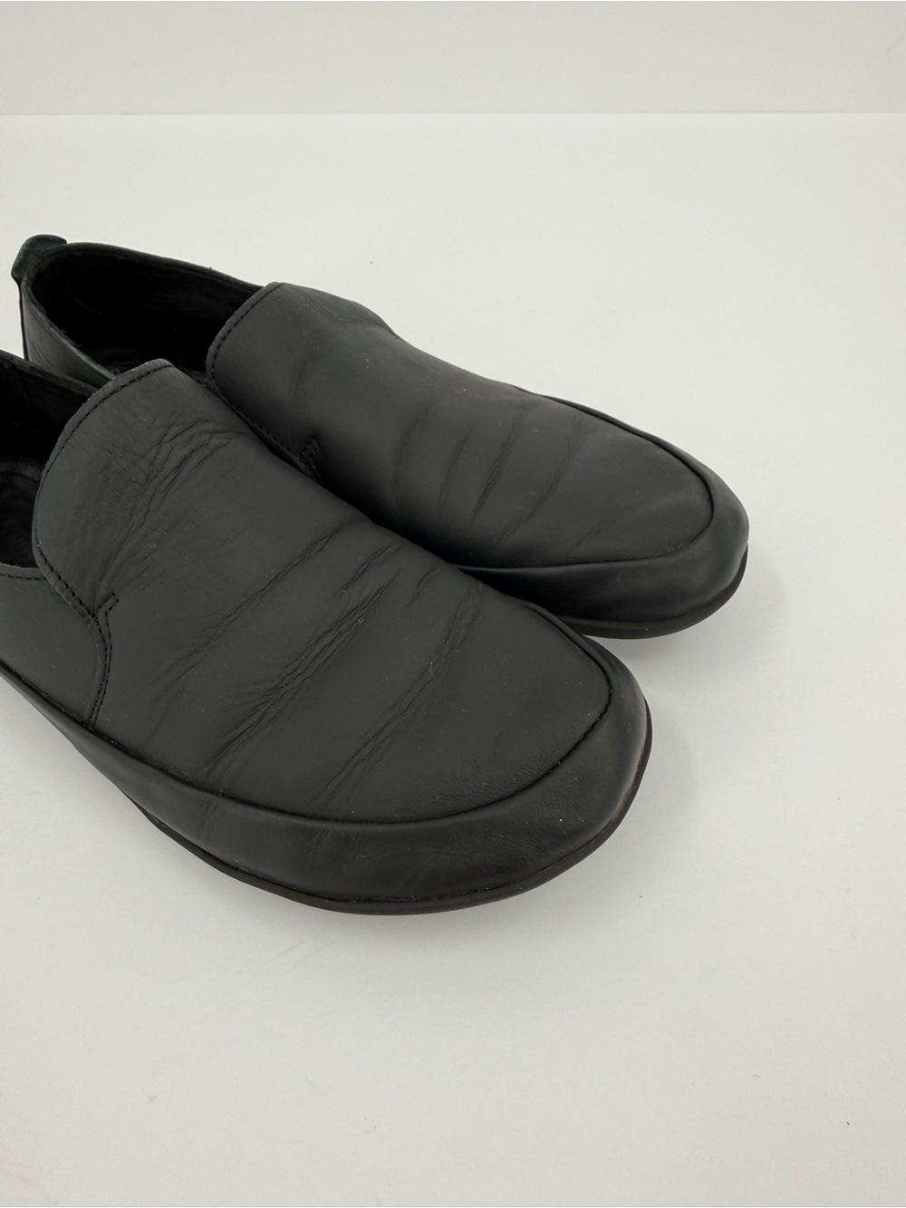 Vivobarefoot Opanka I Leather Slip On Shoe in Black Size 37 - Picture 4 of 10